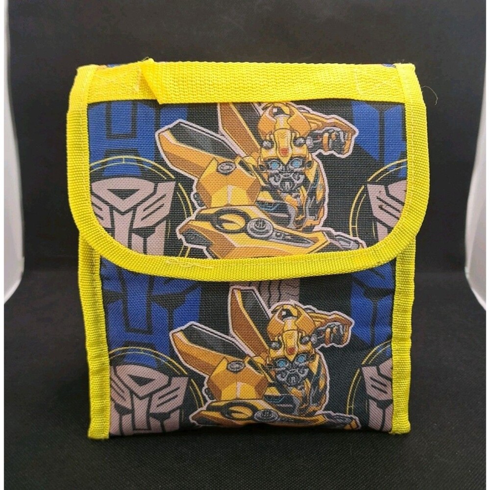 Transformers Bumblebee 2018 Foldable Lunch Bag Yellow Black 8.5" School Travel